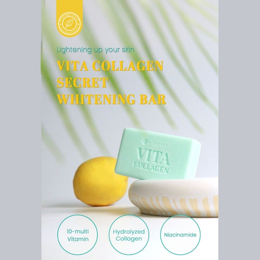 K-Secret Vita Collagen Secret Skin Whitening Bar 110g