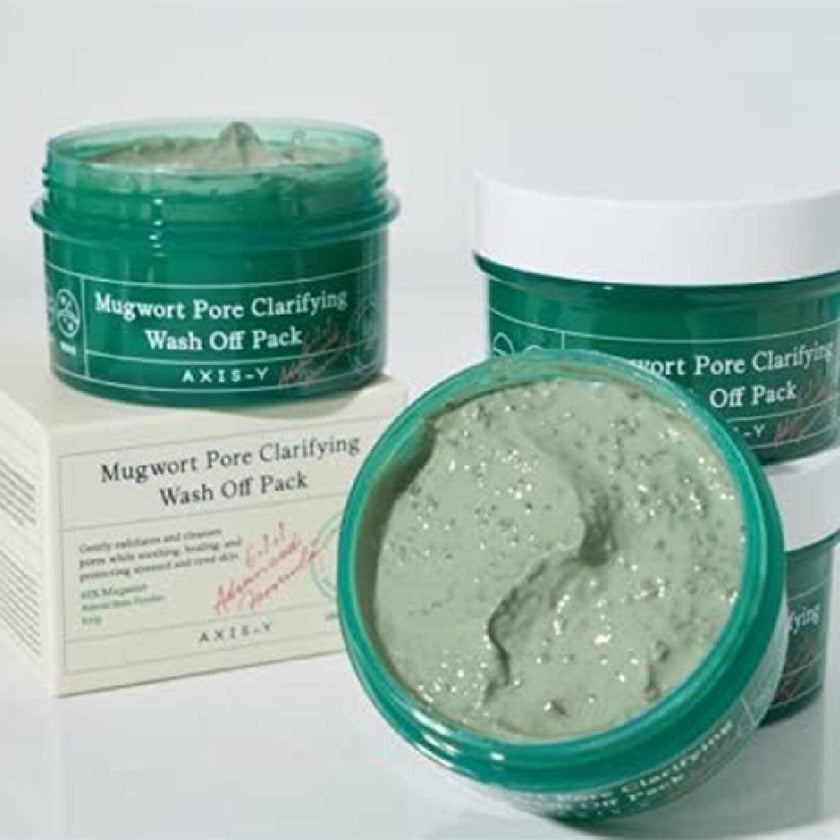 Axis-Y Mugwort Pore Clarifying Relax & Care Wash Off Face Pack 100ml