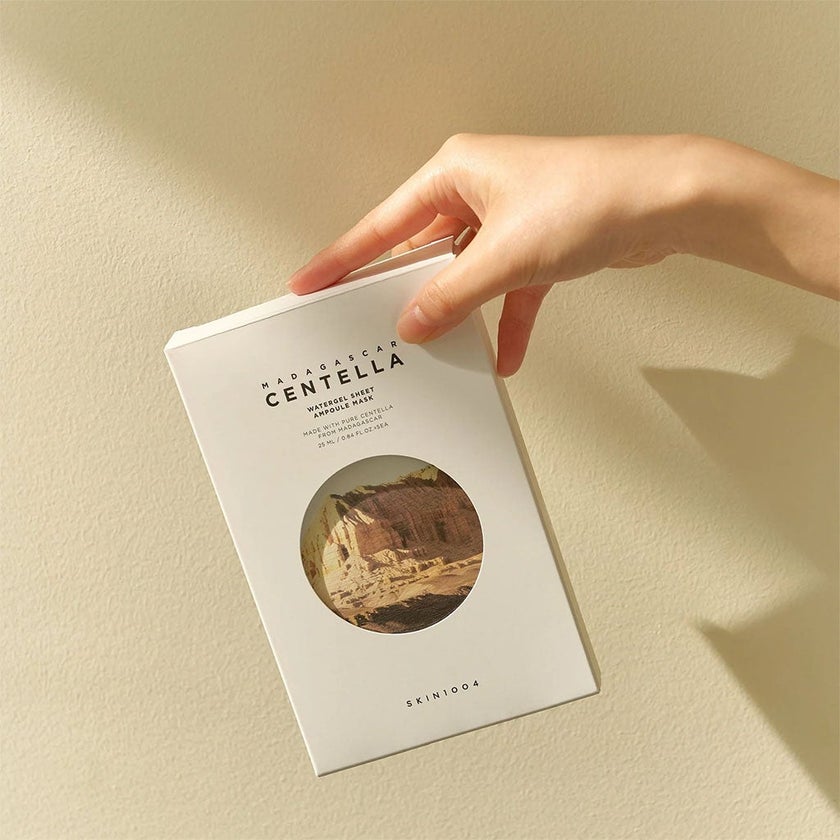 Skin1004 Madagascar Centella Watergel Sheet Ampoule Facial Mask, Pack of 25ml x 5's