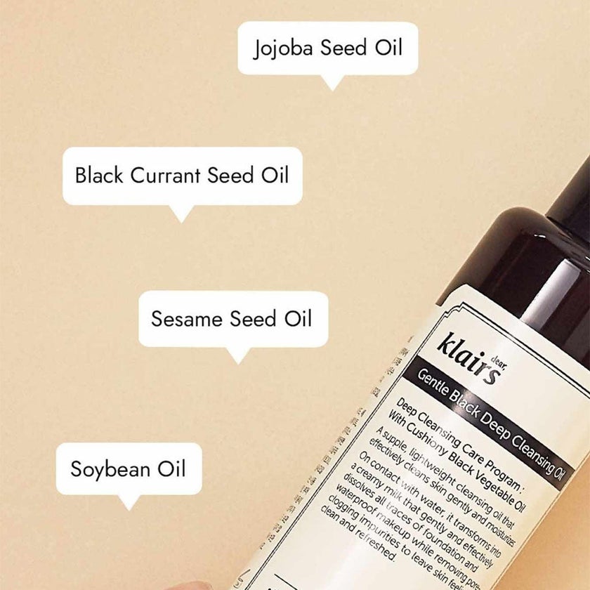 Dear Klairs Gentle Black Deep Facial Cleansing Oil 150ml