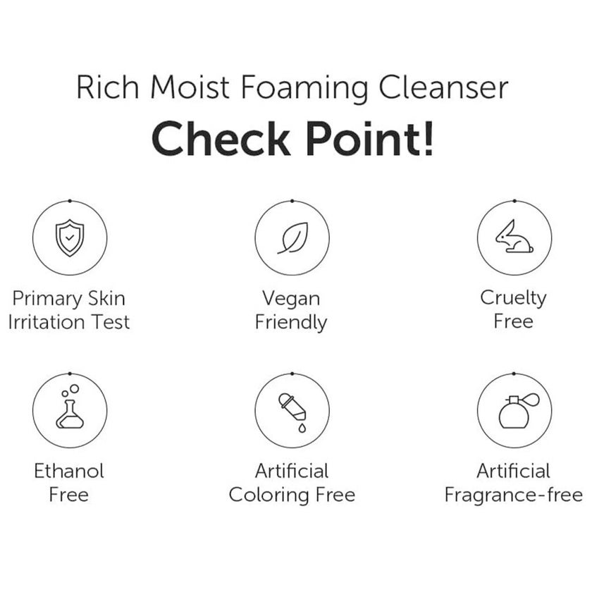 Dear Klairs Rich Moist Moisturizing and Soothing Foaming Facial Cleanser 100ml