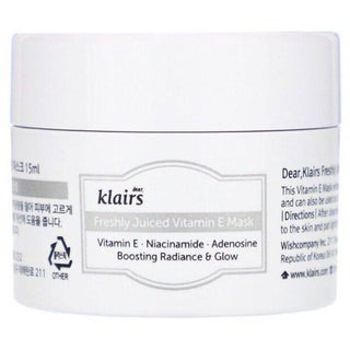 Dear Klairs Freshly Juiced Vitamin E Radiance Booster Face Mask 15ml