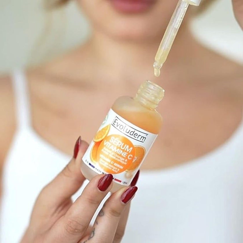 Evoluderm Vitamin C Face Serum With Orange Extract & Hyaluronic Acid For Skin Radiance & Hydration 30ml