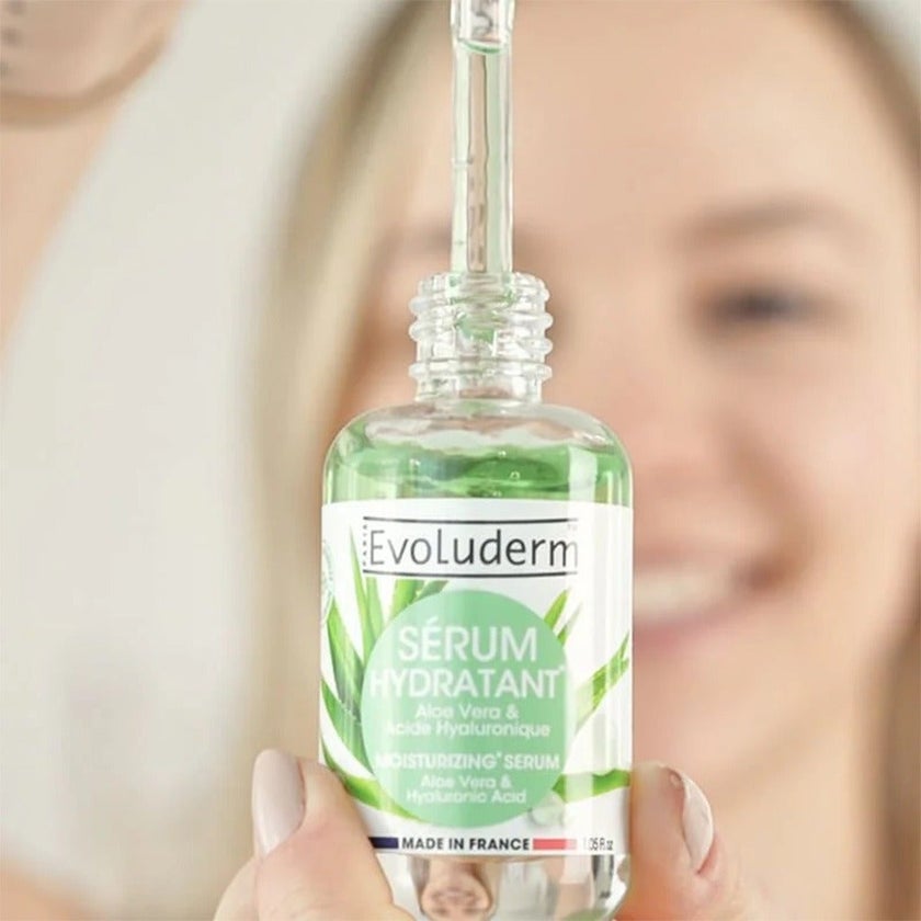 Evoluderm Moisturizing Face Serum With Aloe Vera & Hyaluronic Acid For Skin Hydration 30ml