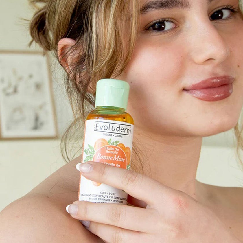 Evoluderm Healthy Glow Beauty Oil With Carrot Oil For Face & Body 100ml 