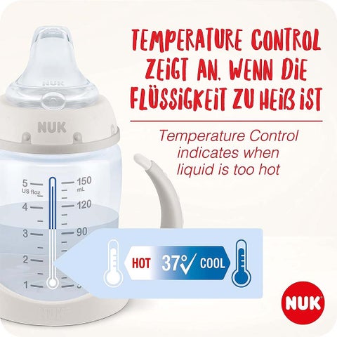 Nuk First Choice Winnie The Pooh 150ml Baby Learner Bottle With Temperature Control, Assorted Pack of