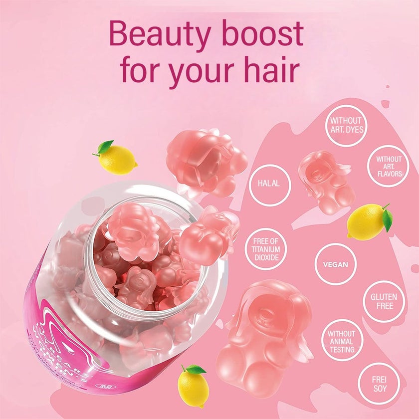 Ivybears Women's Hair Gummies With Biotin, Zinc & Vitamin C, Pack of 60's
