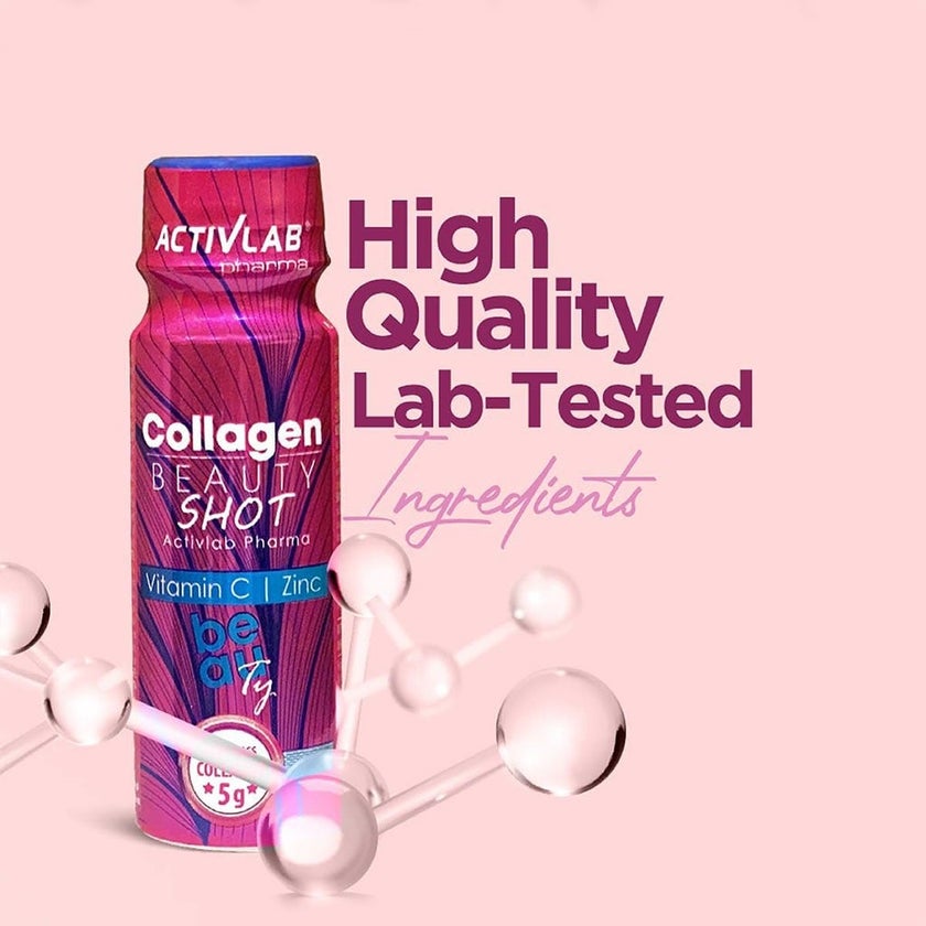 Activlab Pharma Collagen Beauty Ready To Drink Shots With Vitamin C & Zinc 80ml, Pack of 12's