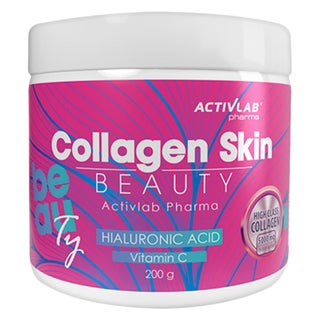 Activlab Pharma Collagen Skin Beauty Supplement Powder With Hyaluronic acid & Vitamin C For Aging Skin 200g