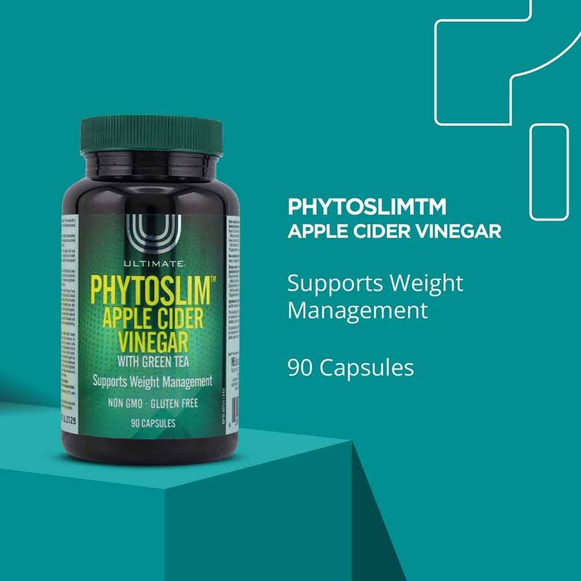 Ultimate Phytoslim Apple Cider Vinegar With Green Tea Capsules, Pack of 90's