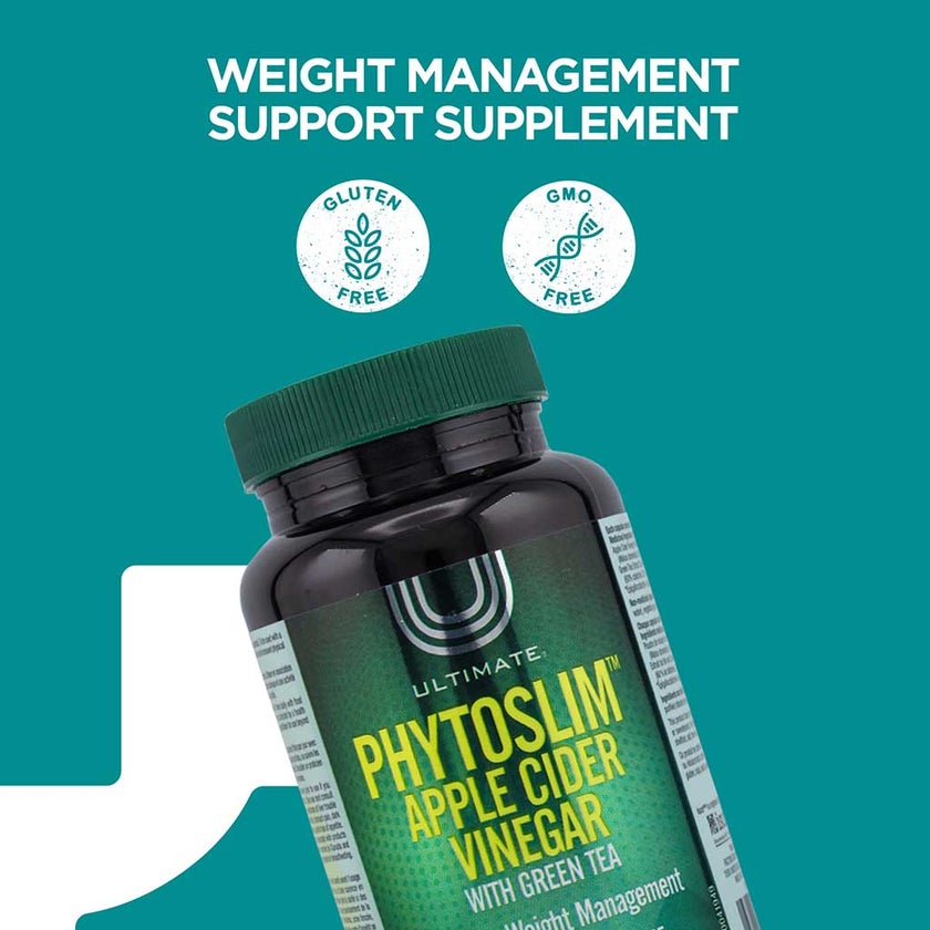 Ultimate Phytoslim Apple Cider Vinegar With Green Tea Capsules, Pack of 90's