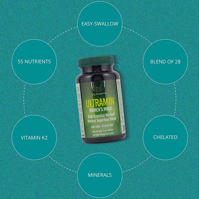 Ultimate Ultramin Women's Multivitamin & Superfood Supplement Capsules, Pack of 60's
