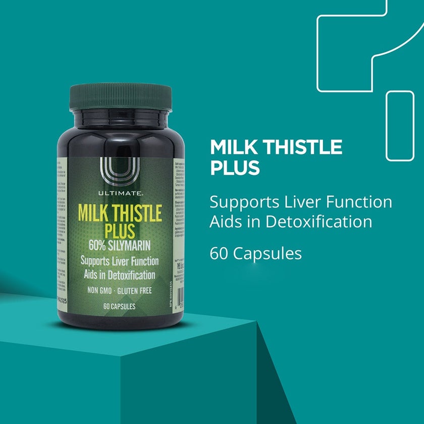 Ultimate Milk Thistle Plus Liver Support Supplement Capsules, Pack of 60's