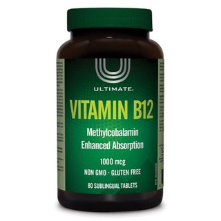 Ultimate Vitamin B12 1000mcg Methylcobalamin Sublingual Tablets, Pack of 80's