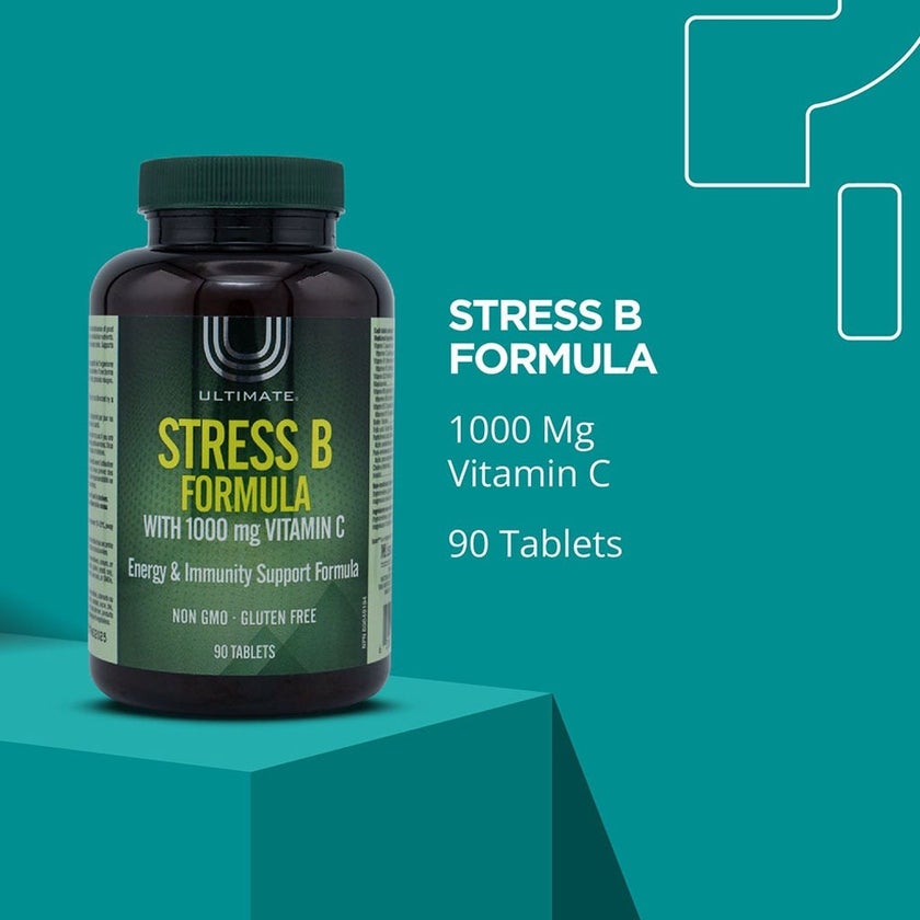 Ultimate Stress B Formula Vitamin B Complex With Vitamin C Tablets, Pack of 90's