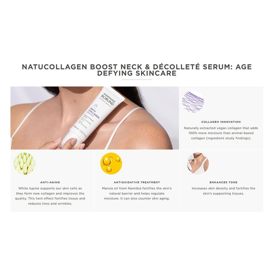 Annemarie Borlind Natucollagen Boost Age Defying Neck & Decollete Serum 50ml