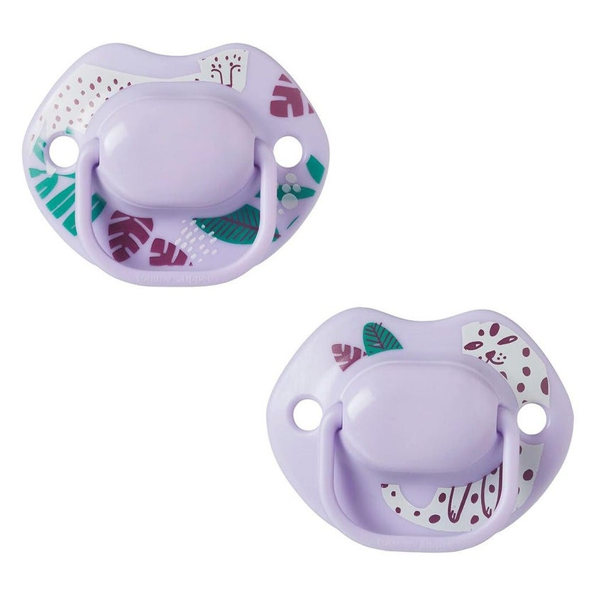 Tommee Tippee Moda Soother In Purple Color For 6-18 Months Infant, Pack of 2's