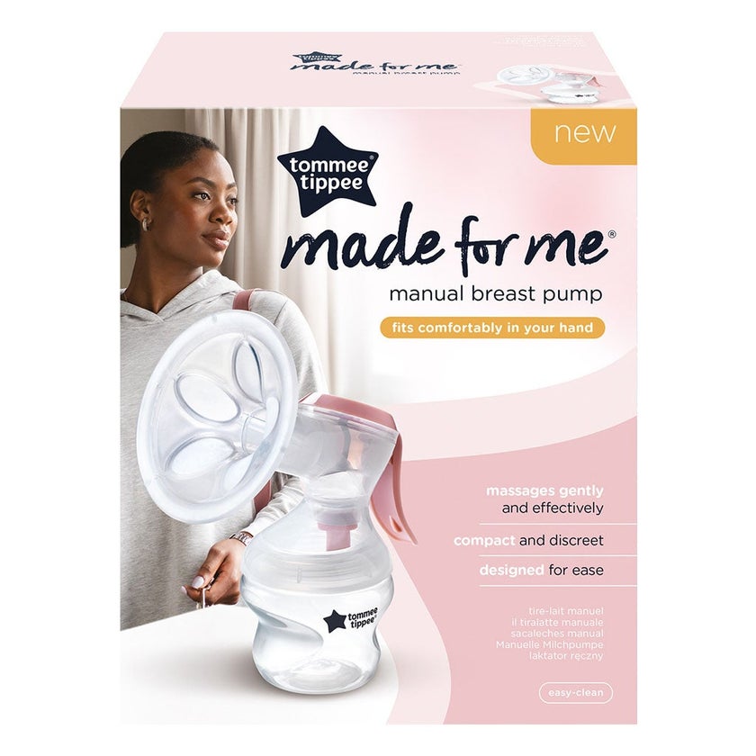 Tommee Tippee Made For Me Single Manual Breast Pump-Pink Color