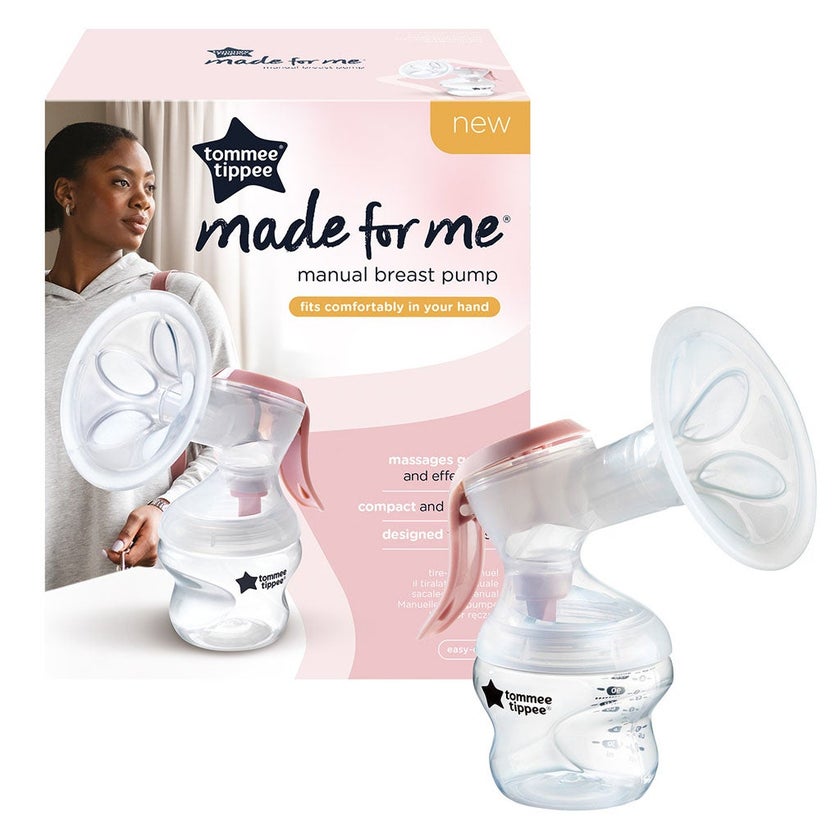Tommee Tippee Made For Me Single Manual Breast Pump-Pink Color