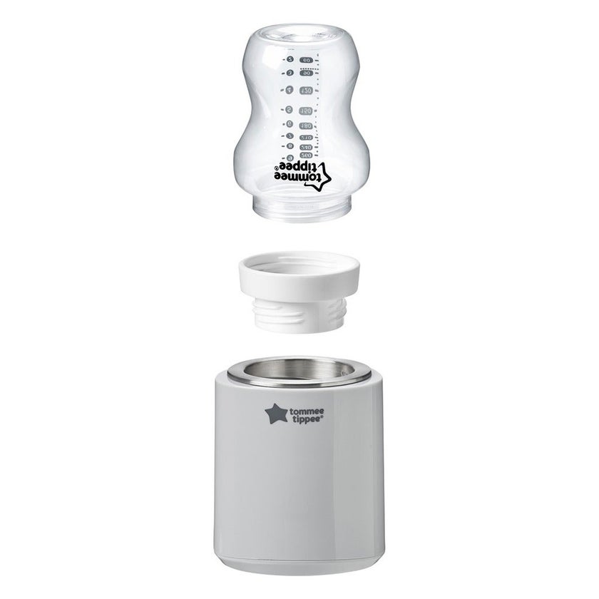 Tommee Tippee Lets Go Portable Baby Feeding Bottle Warmer - Grey 