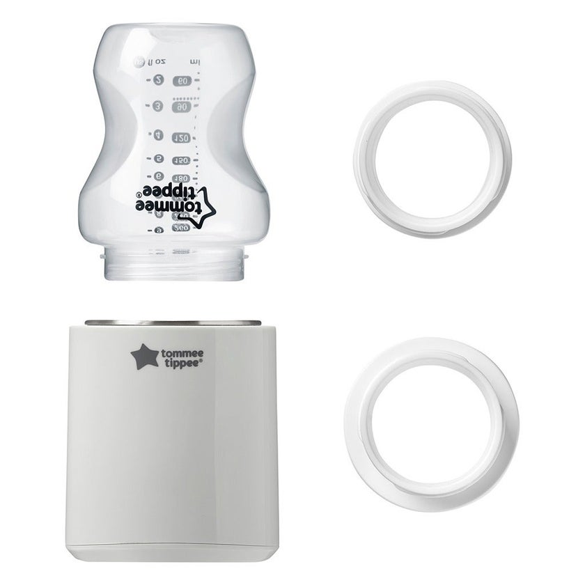 Tommee Tippee Lets Go Portable Baby Feeding Bottle Warmer - Grey 