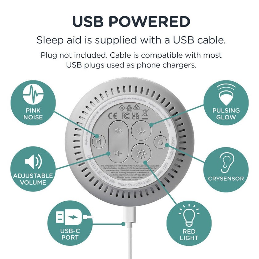 Tommee Tippee Dream Maker Pulsing Glow Night Light Baby Sleep Aid For 0+ Months