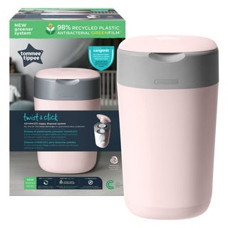 Tommee Tippe Twist And Click Advanced Nappy Disposal Bin - Pink 