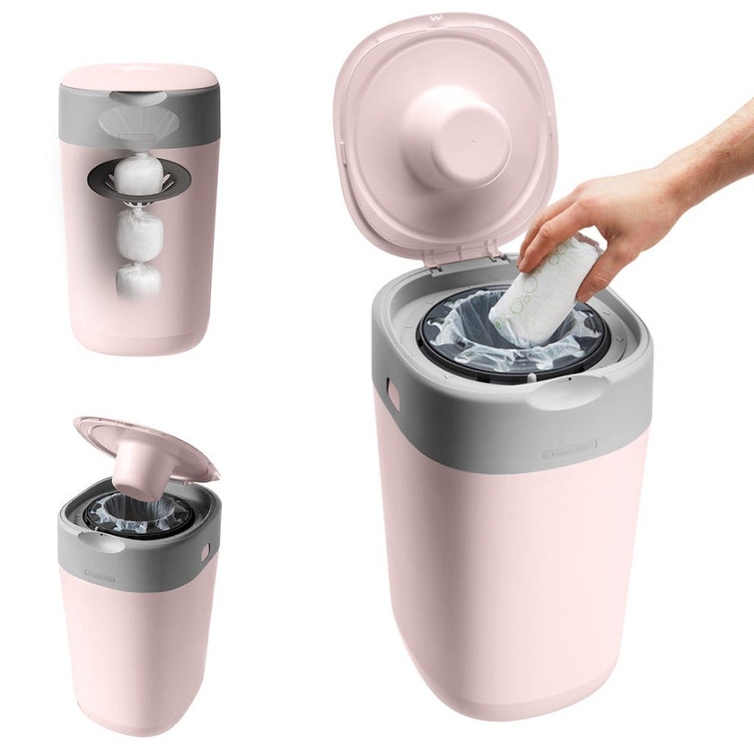 Tommee Tippe Twist And Click Advanced Nappy Disposal Bin - Pink 