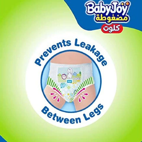 BabyJoy Compressed Diamond Pad Culotte Pant Baby Diapers, Size 6, Junior, XXL For 16-25Kg Baby, Giant Pack of 50's