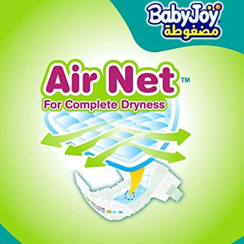 BabyJoy Compressed Diamond Pad Baby Diapers, Size 7, For 18+Kg Baby, Pack of 42's