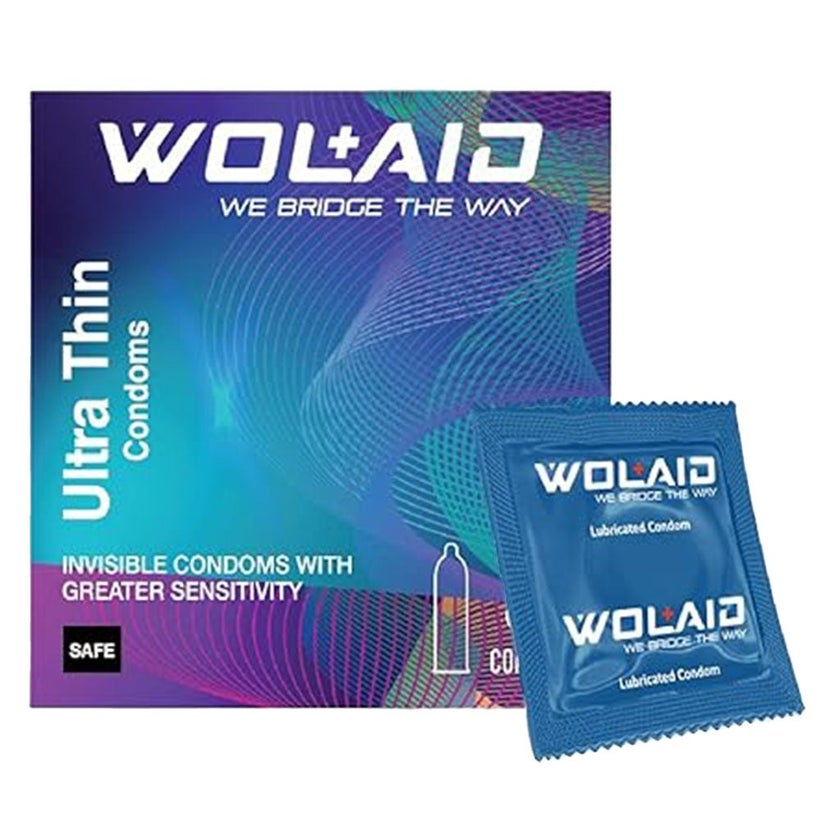 Wolaid Ultra Thin Condoms, Pack of 3's