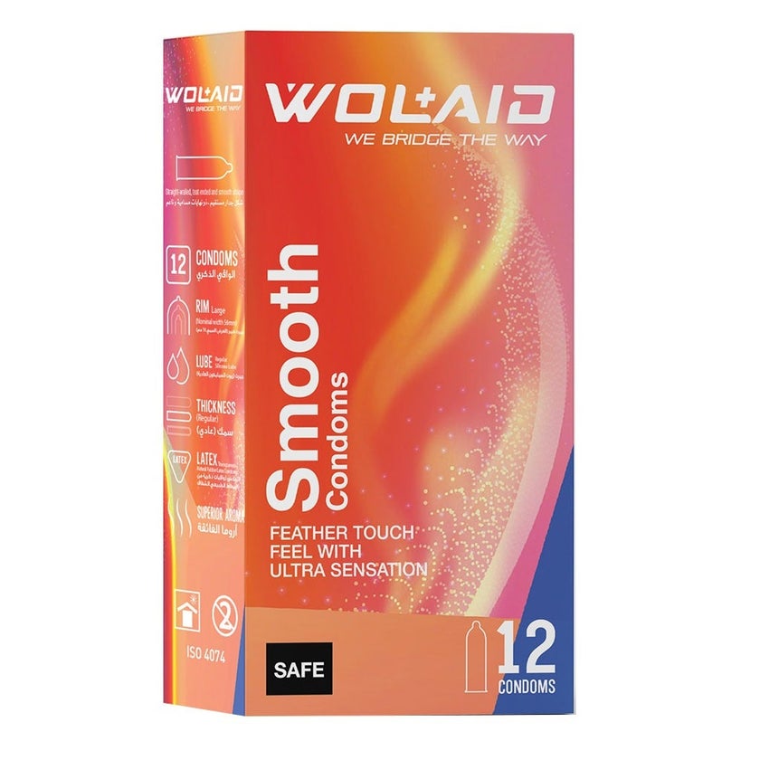 Wolaid Smooth Condoms, Pack of 12's