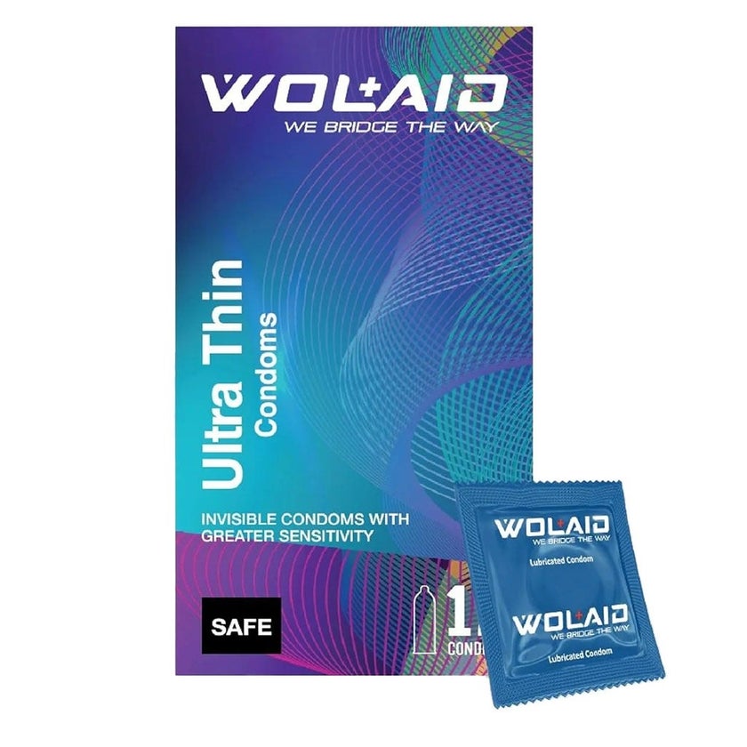 Wolaid Ultra Thin Condoms, Pack of 12's