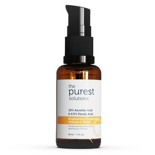 The Purest Solutions 10% Ascorbic Acid & 0.5% Ferulic Acid Brightening & Lightening Vitamin C Facial Serum 30ml