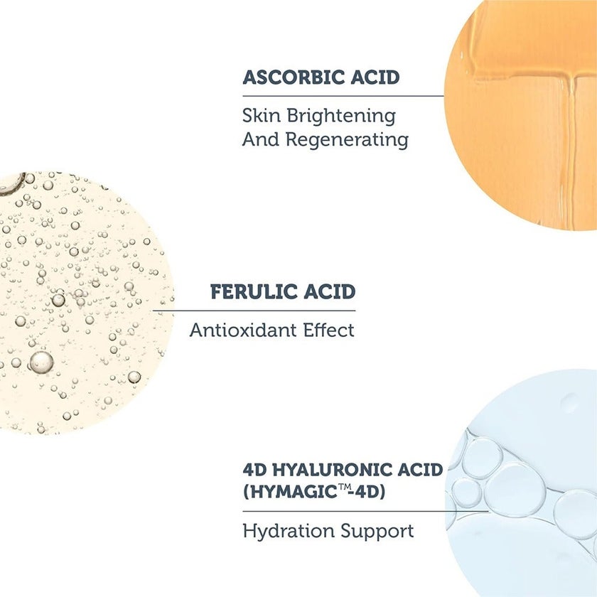 The Purest Solutions 10% Ascorbic Acid & 0.5% Ferulic Acid Brightening & Lightening Vitamin C Facial Serum 30ml