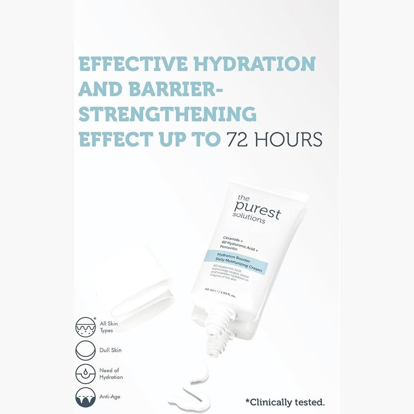 The Purest Solutions Ceramide + 4D Hyaluronic Acid + Pentavitin Hydration Booster Daily Moisturizing Cream 50ml