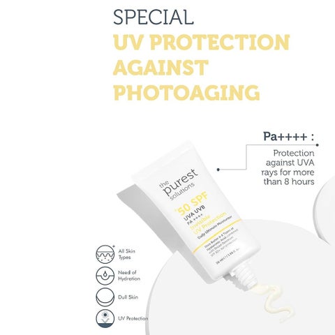 The Purest Solutions Invisible UV Protection Daily Ultimate Moisturizer Sunscreen With SPF 50+ & PA++++ 50ml