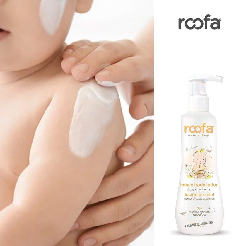Roofa Baby Moisturizing Honey Body Lotion With Shea Butter For Sensitive Skin 200ml