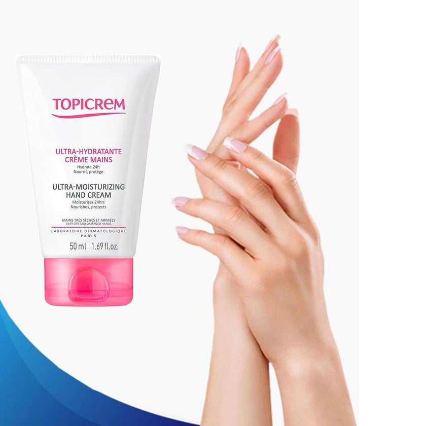 Topicrem Ultra-Moisturizing Hand Cream For Very Dry And Damaged Hands 50ml