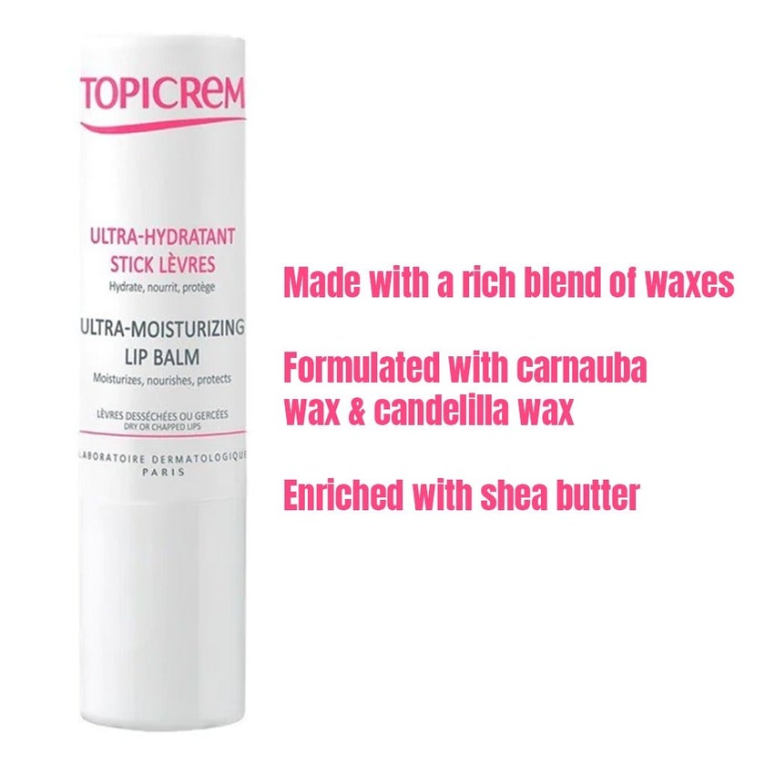 Topicrem Ultra-Moisturizing Lip Balm For Dry And Chapped Lips 5g