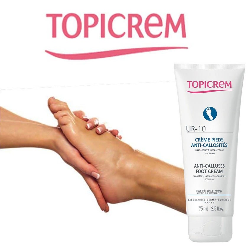 Topicrem Foot Topicrem UR 10 Anti-Callus Foot Cream For Very Dry And Damaged Feet ...