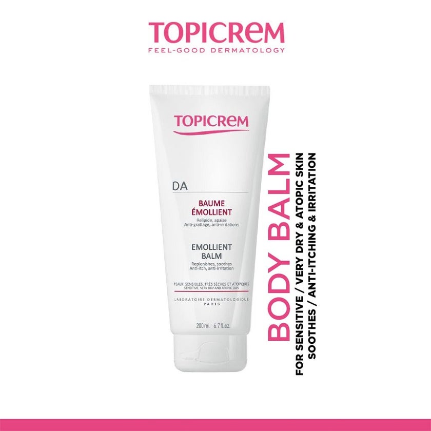 Topicrem DA Emollient Balm For Sensitive, Atopic & Very Dry Skin 200ml