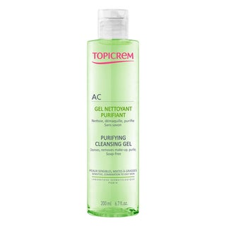Topicrem AC Purifying Face Cleansing Gel For Sensitive, Combination & Oily Skin 200ml