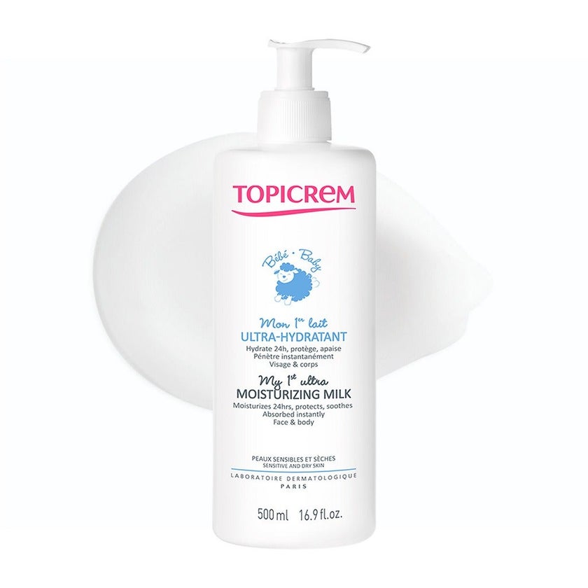 Topicrem Baby My 1st Ultra Moisturizing Milk For Sensitive & Dry Skin 500ml
