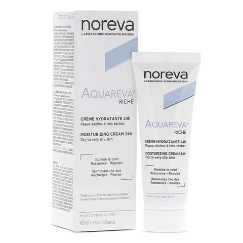 Noreva Aquareva Rich 24-hour Moisturizing Face Cream For Dry And Dehydrated Skin 40ml