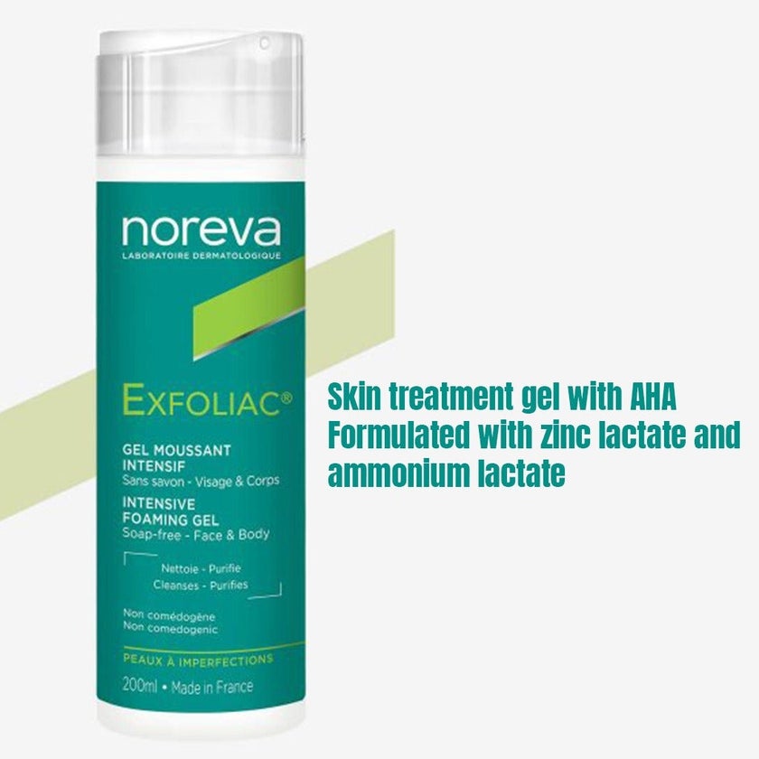 Noreva Exfoliac Intensive Foaming Gel For Face & Body 200ml