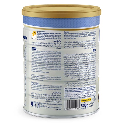 Blemil Plus Optimum Protech Stage 1 Baby Milk Formula For 0 To 6 Months 800g