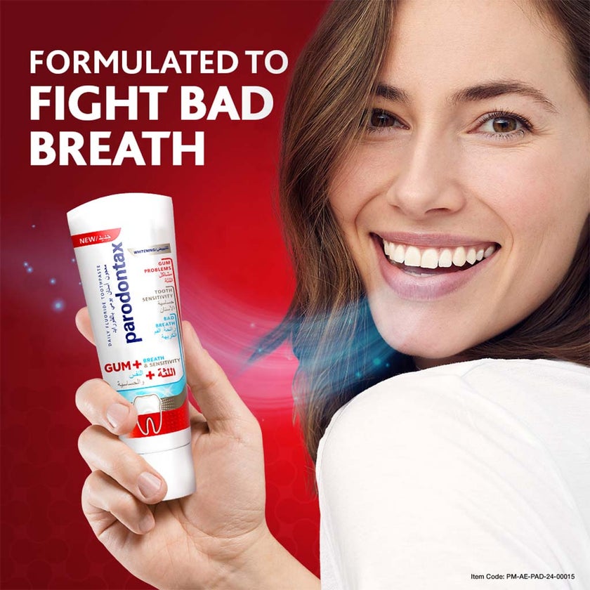 Parodontax Gum + Breath & Sensitivity Whitening Toothpaste 75ml
