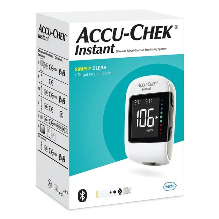 Accu-Chek Instant Blood Sugar Monitoring System + AND Simple Upper Arm Blood Pressure Monitor UA-611 - PROMO PACK