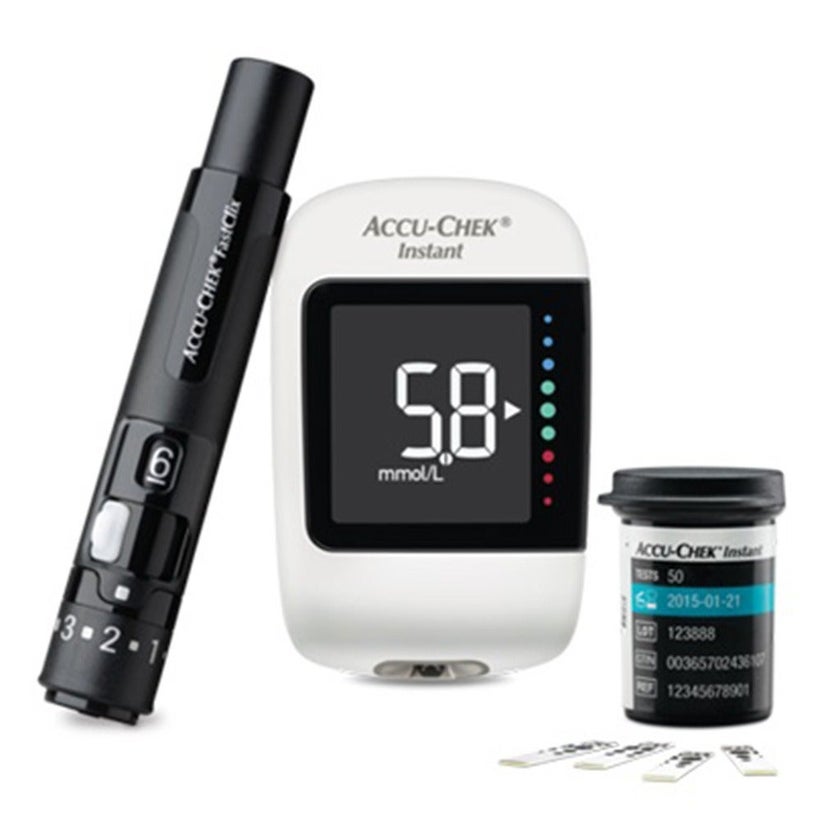 Accu-Chek Instant Blood Sugar Monitoring System + AND Simple Upper Arm Blood Pressure Monitor UA-611 - PROMO PACK